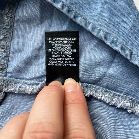 Torrid Womens Blue Denim Tiered Midi Sundress with Belt Plus Size 1 Coastal Boho - Picture 10 of 12